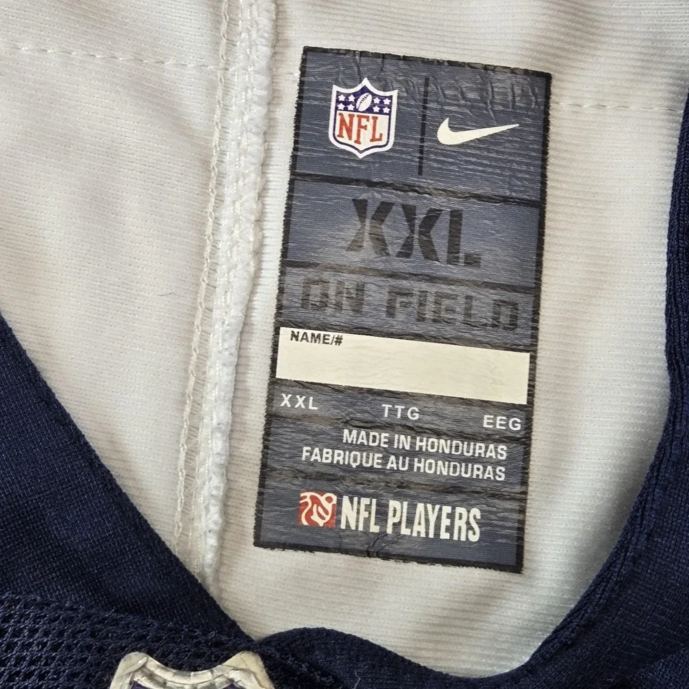 Dallas Cowboys Jersey Mens 2XL Blue NFL Football‎ DIGGS 7 Nike On Field